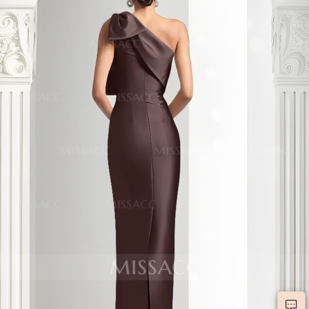 NWT! Sheath 1 shoulder Mother of the bride dress with bow. Gorgeous!!
